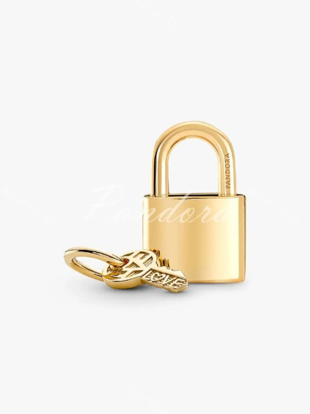 Padlock & Key Dangle Charm